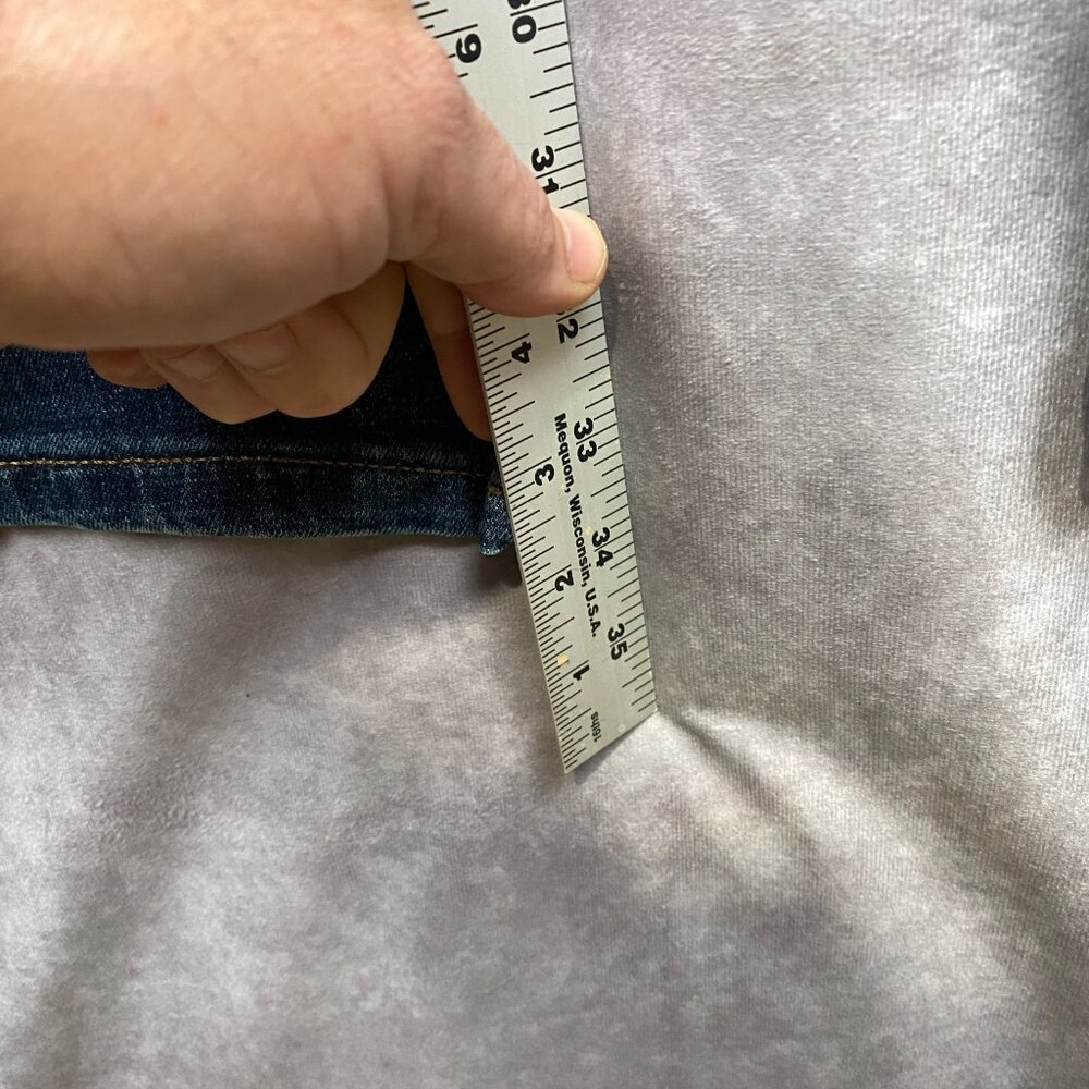 Wrangler Retro  Relaxed Boot Cut Jeans Mens 42x34 Blue Dark Faded Wash New NWT - Picture 12 of 13